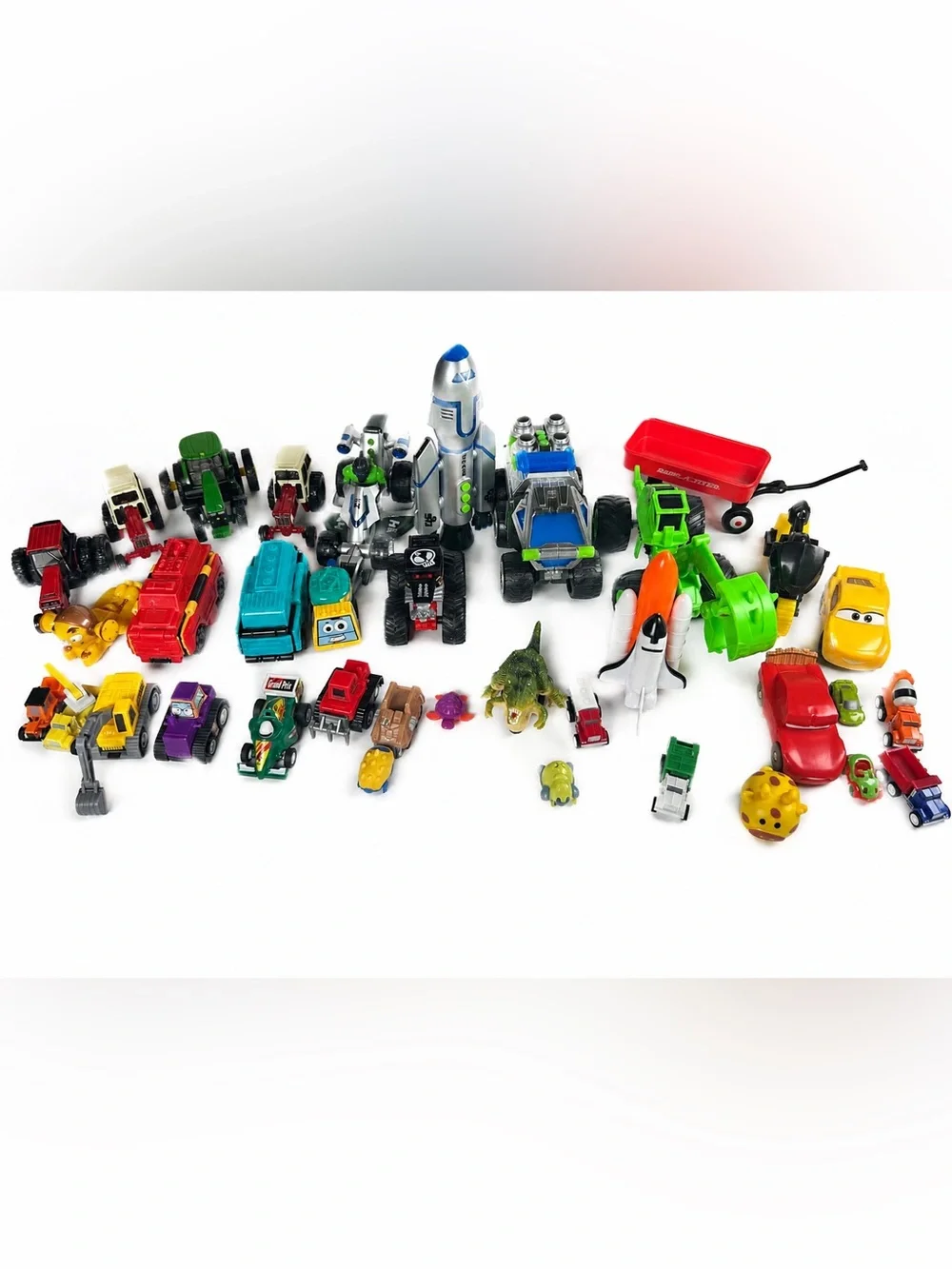 Assorted Kids Toy Vehicle and Dinosaur Set - Space Disney Tractor construction